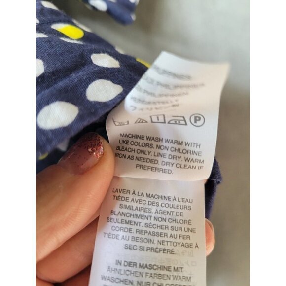 J. Crew Womens 6 Off The Shoulder Top in Ratti Happy Cat Multicolored Polka Dot - Picture 16 of 16